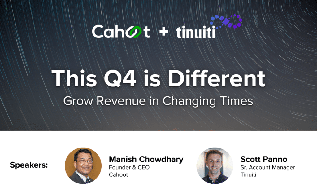 Cahoot grow ecommerce revenue webinar banner